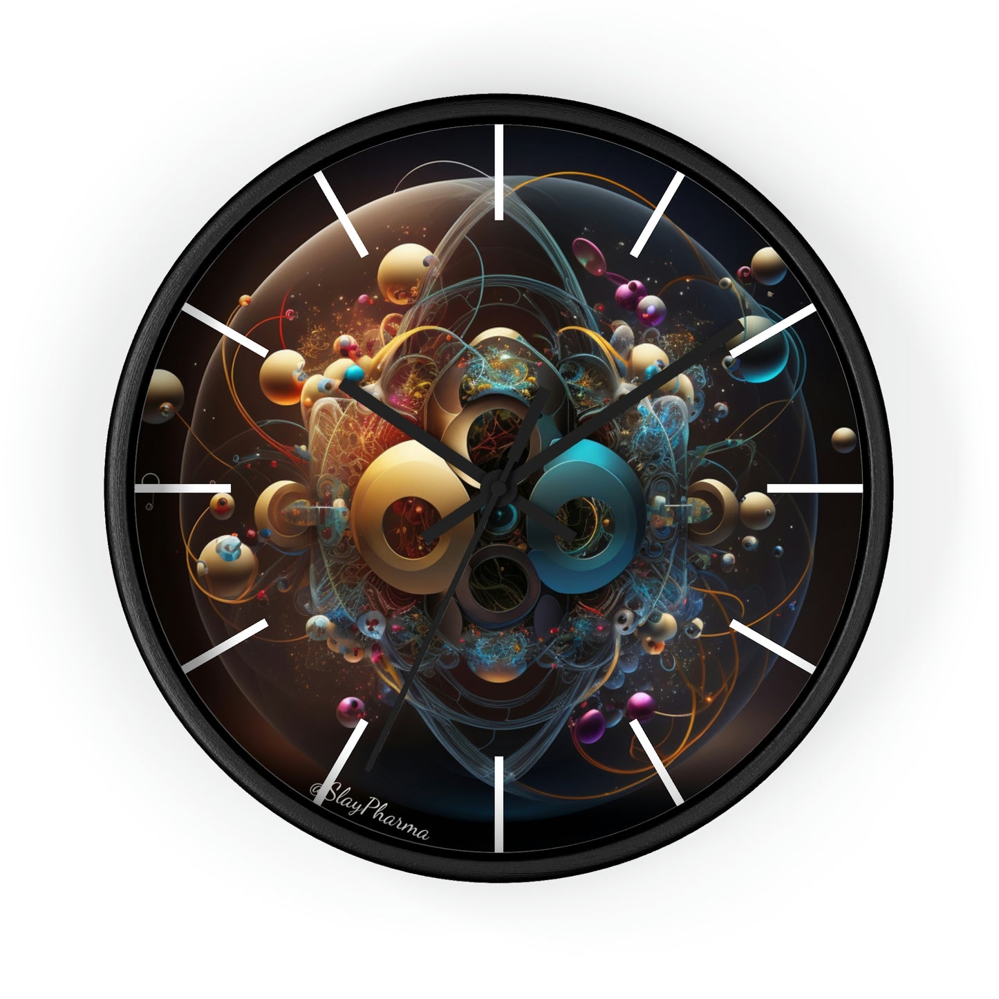 Atomic Wall Clock #4 w/ lines