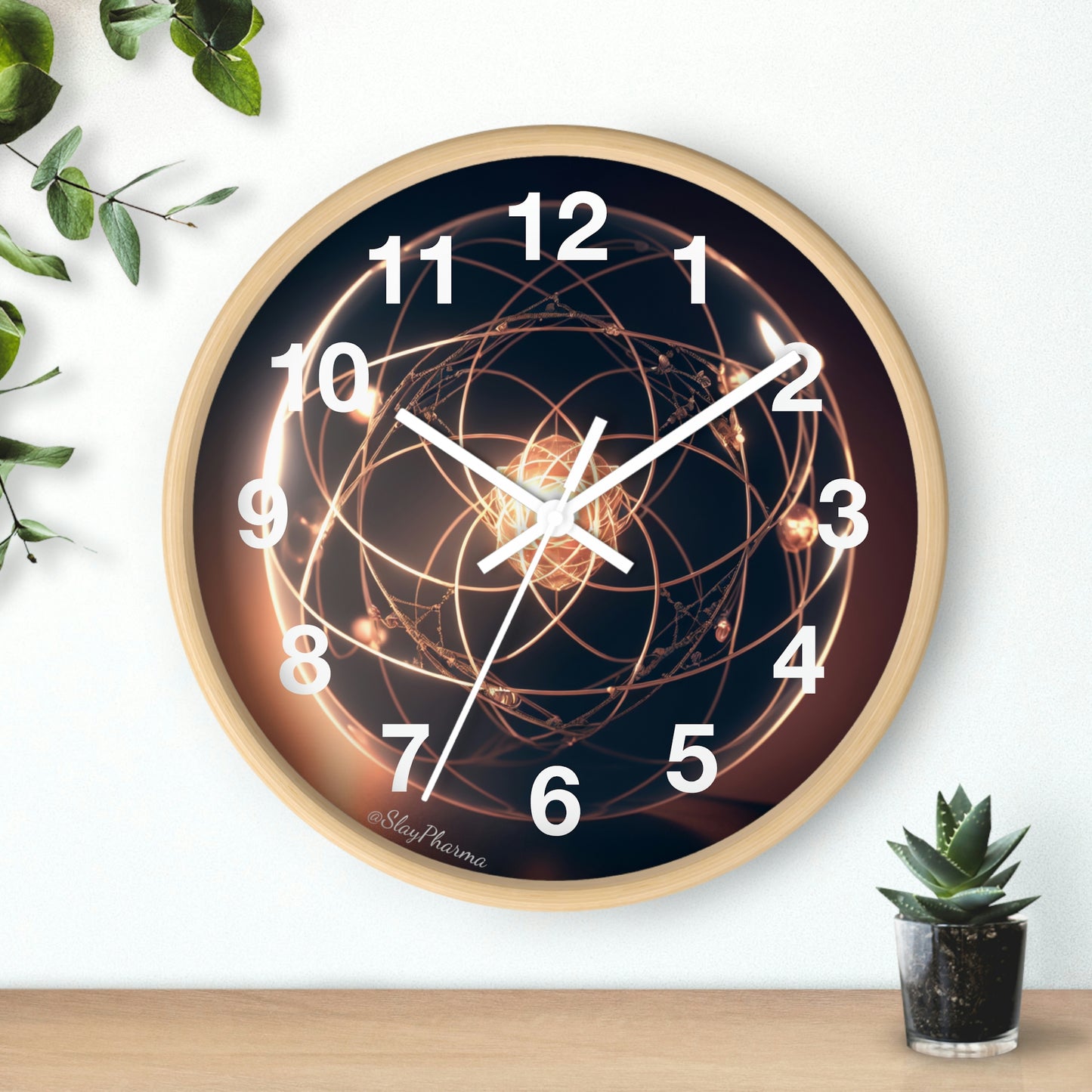 Atomic Wall Clock #1 lines