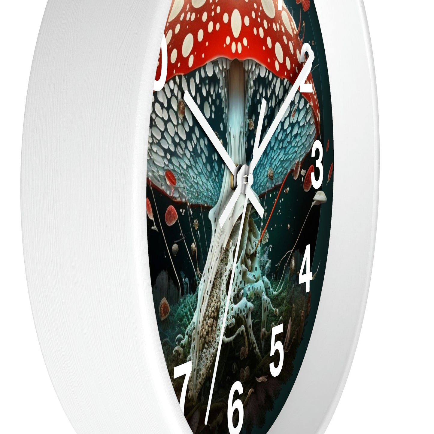 Amanita Dreams Wall Clock #4 w/ numbers