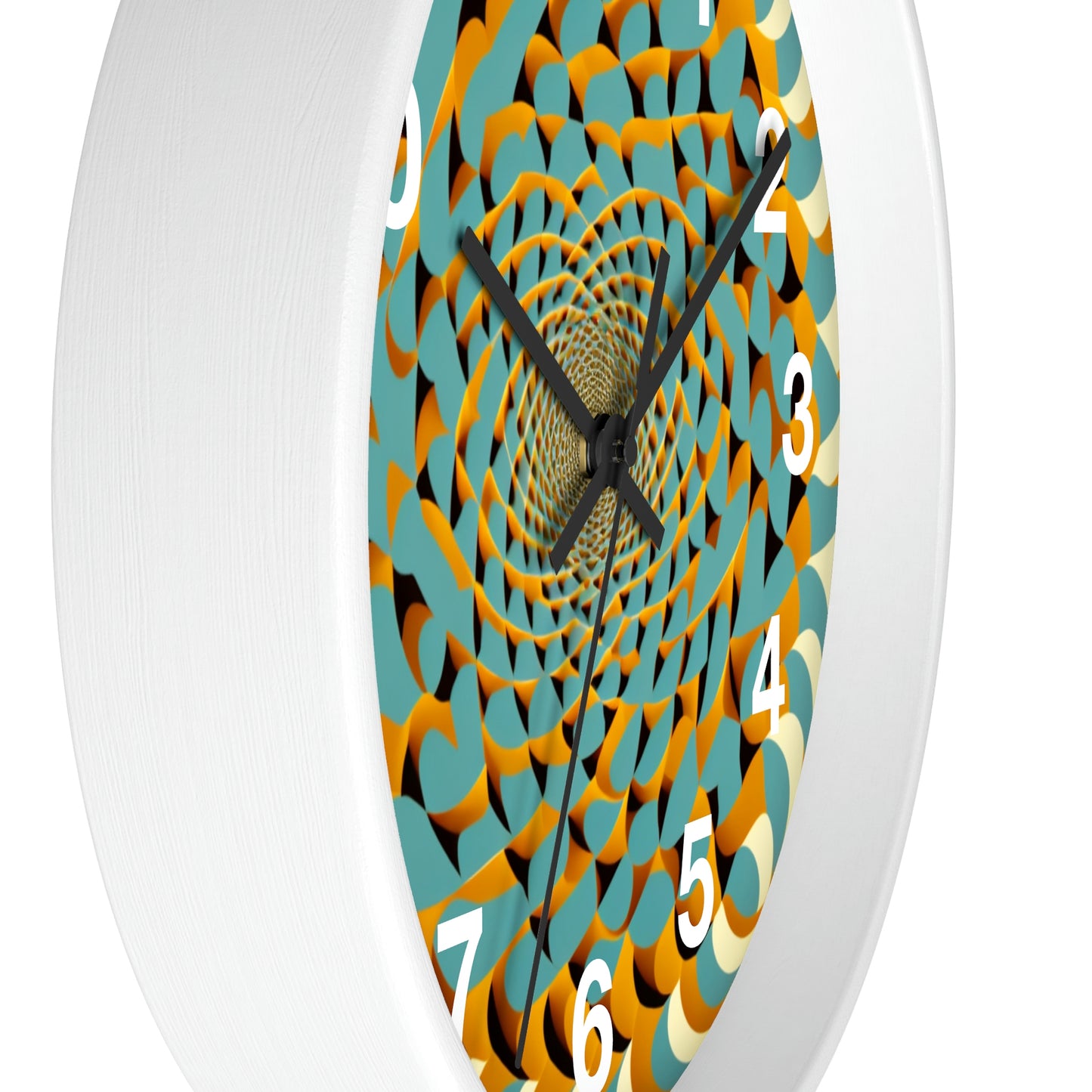 Optical Illusion Wall Clock w/ numbers