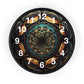 Geometric Congruence Masonic Wall Clock w/ numbers