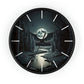 Moonrise Wall Clock #1 w/ lines