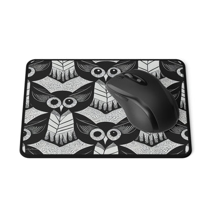 Wise Owl Pattern Mouse Pad #1