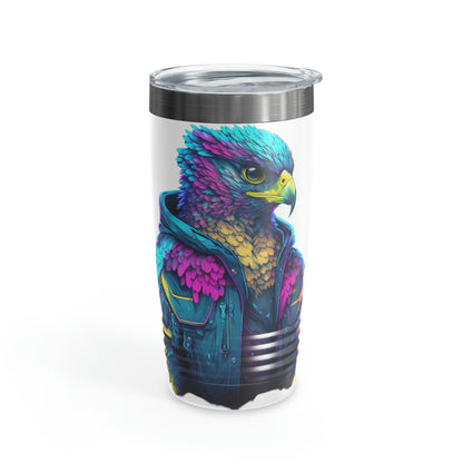 "Falcon Actual" Blue Falcon Ringneck Tumbler, 20oz