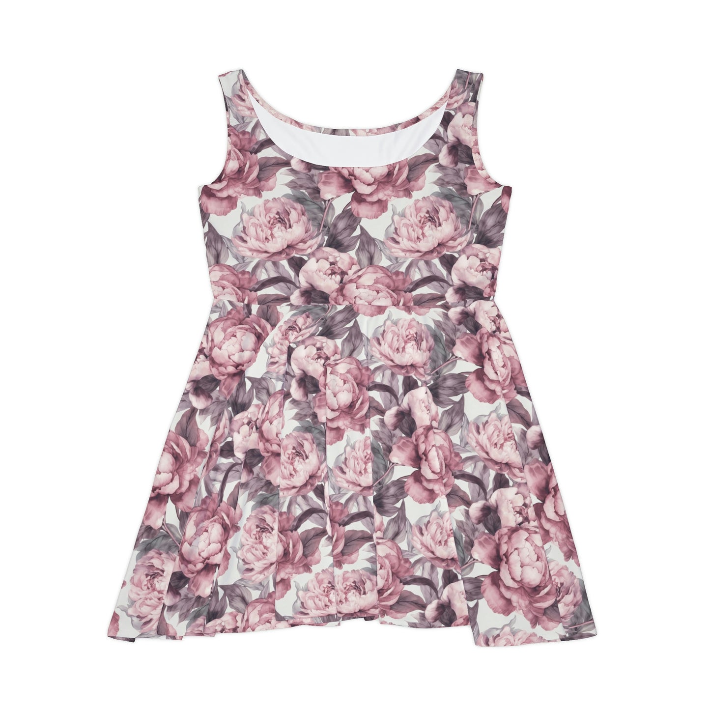 Floral Pattern Women's Skater Dress #17