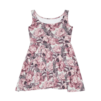 Floral Pattern Women's Skater Dress #17