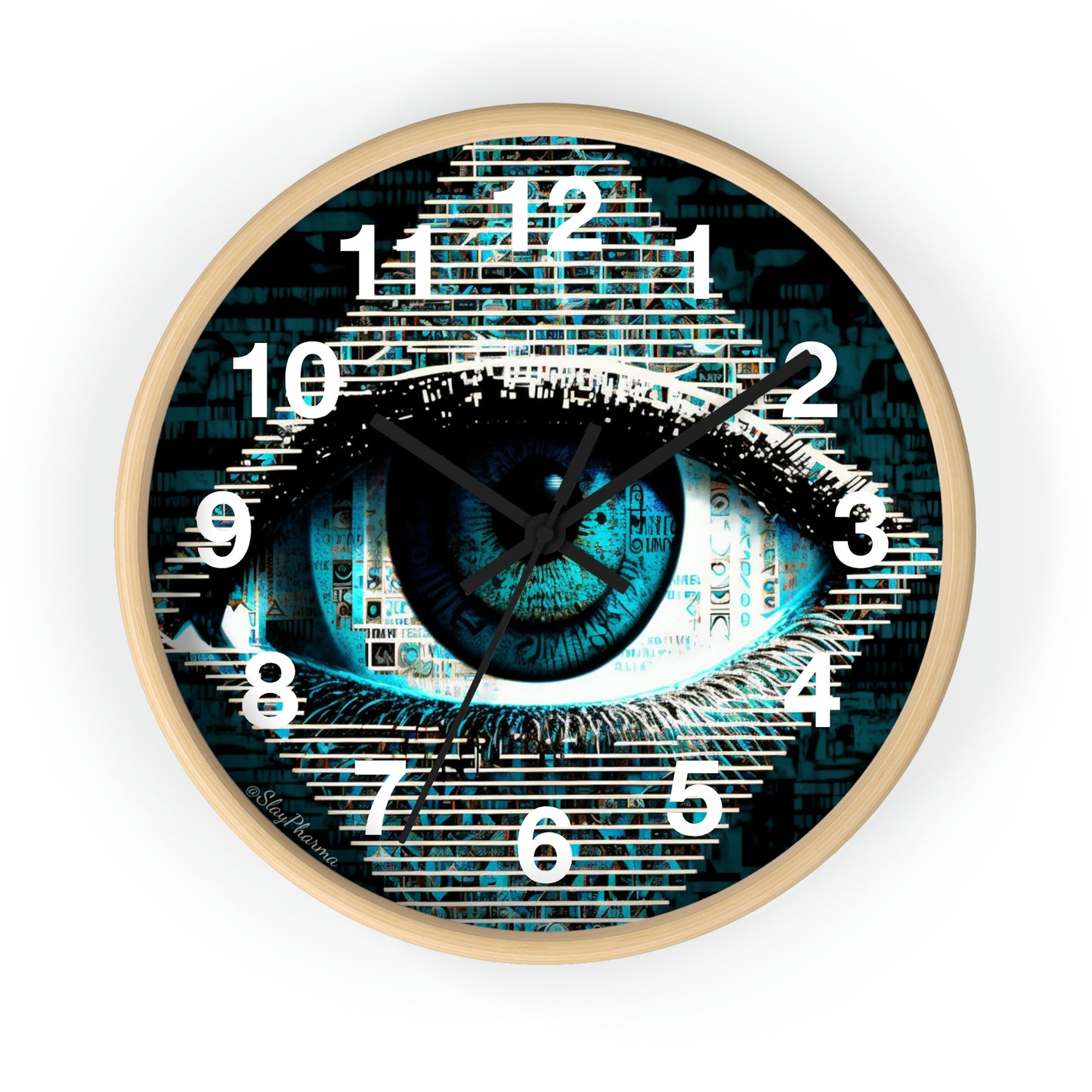 All Seeing Eye Wall Clock #2 w/ numbers