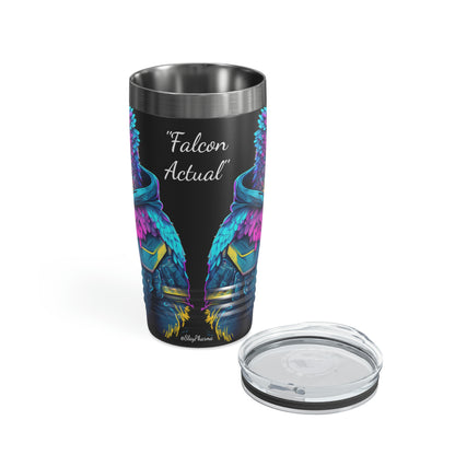 "Falcon Actual" Blue Falcon Ringneck Tumbler, 20oz
