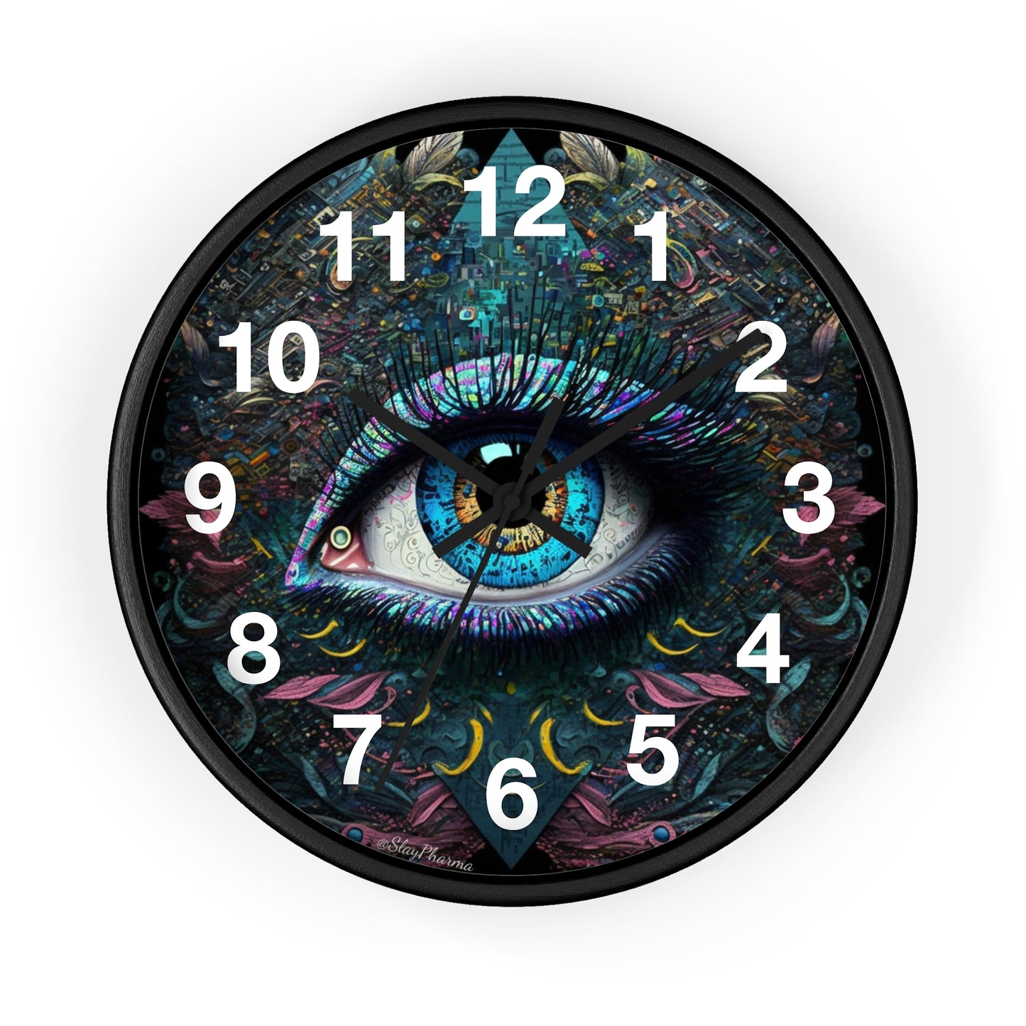 All Seeing Eye Wall Clock #1w/ numbers