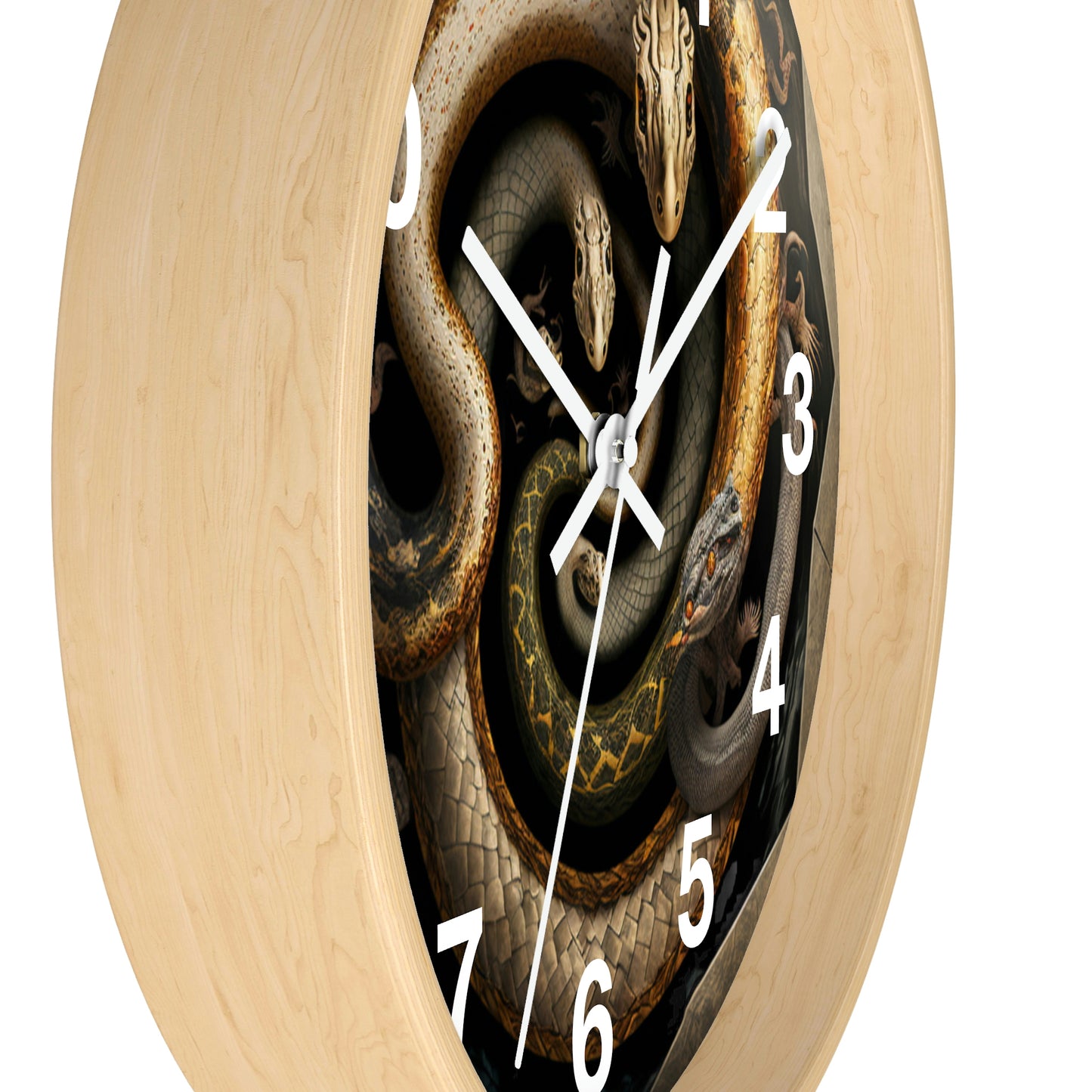 Snakes on a Wall Clock w/ numbers