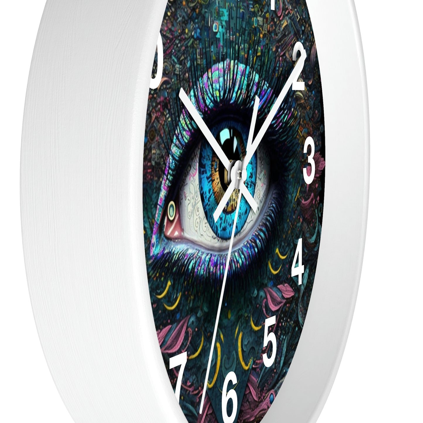 All Seeing Eye Wall Clock #1w/ numbers