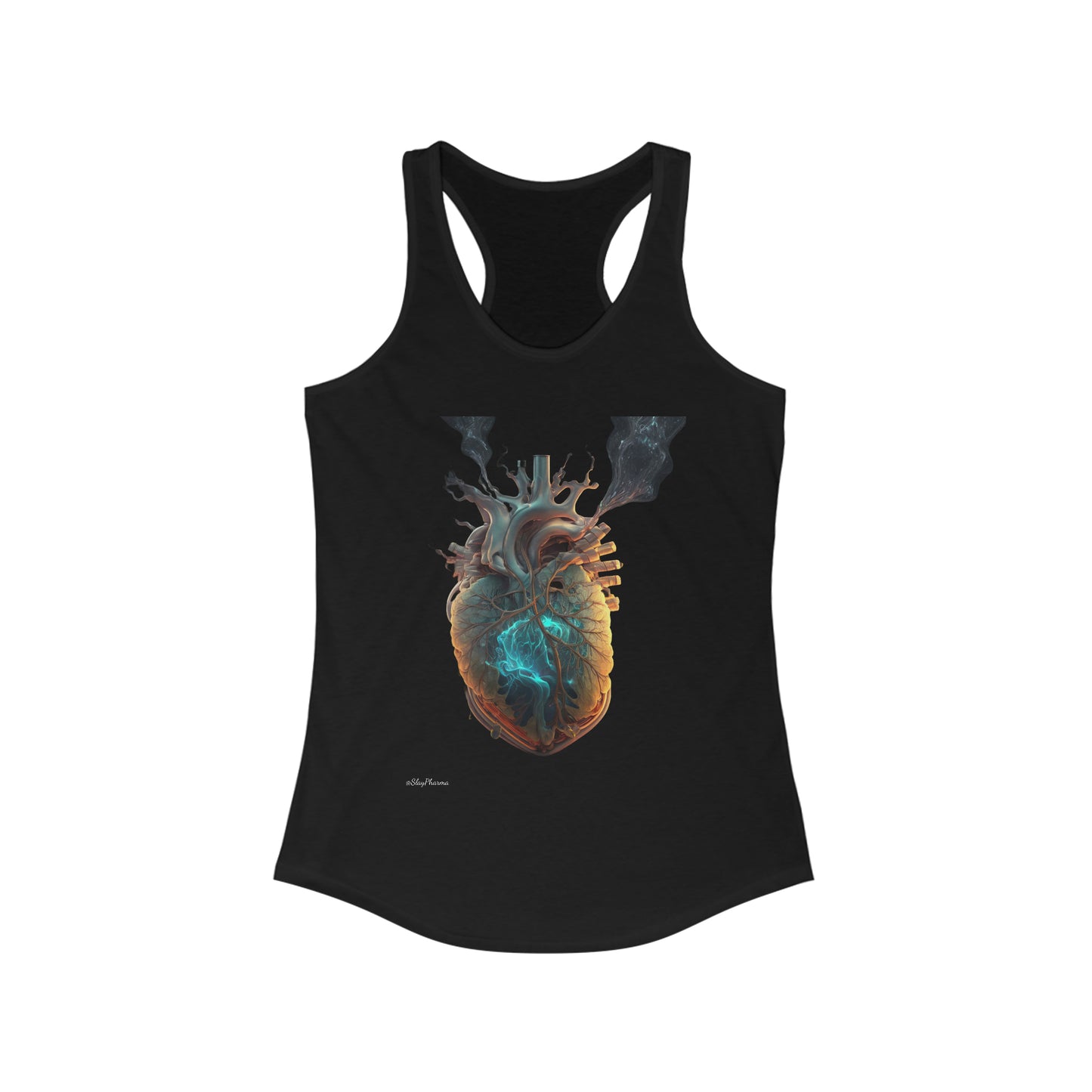 Smoking Heart  Women's Ideal Racerback Tank