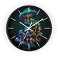 Infinite Mushroom DNA Wall Clock #3 w/ lines