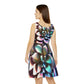 Floral Pattern Women's Skater Dress #27