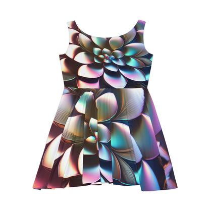 Floral Pattern Women's Skater Dress #27