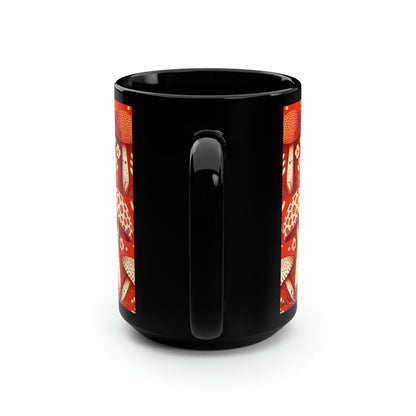 Mushroom Pattern Mug #9, 15oz