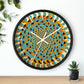 Optical Illusion Wall Clock w/ lines