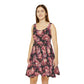 Floral Pattern Women's Skater Dress #16