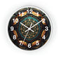 Geometric Congruence Masonic Wall Clock w/ numbers