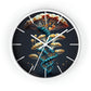 Infinite Mushroom DNA Wall Clock w/ lines