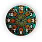 Mandala Wall Clock w/ numbers