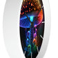 Glowing Mushroom Wall Clock w/ lines