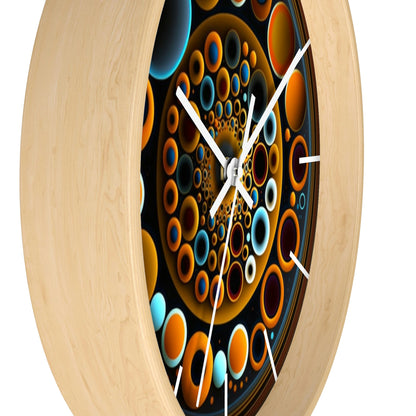 Geometric Wall Clock #9 w/ lines