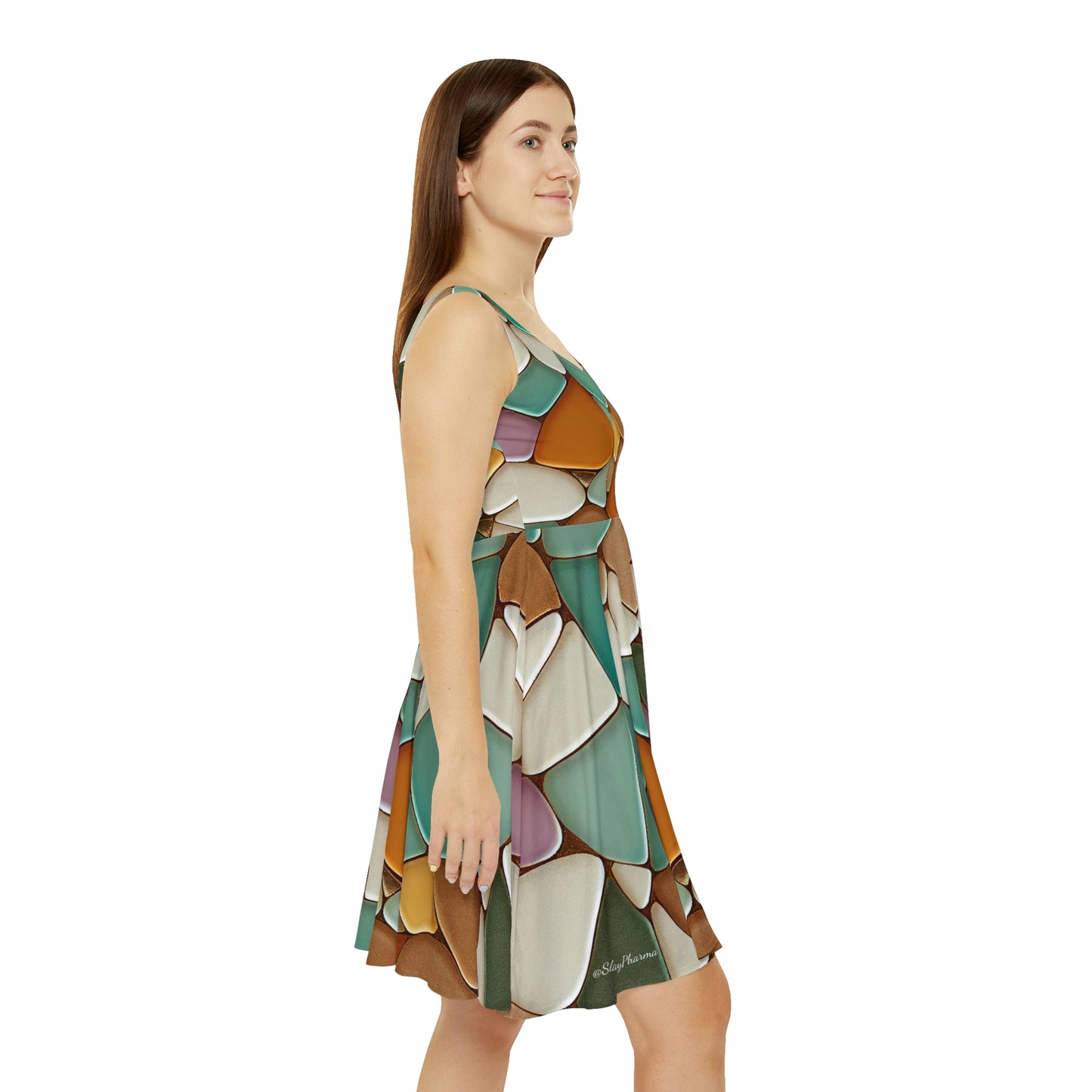 Mosaic Tile Skater Dress