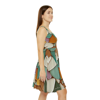 Mosaic Tile Skater Dress