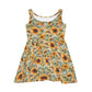 Floral Pattern Women's Skater Dress #13