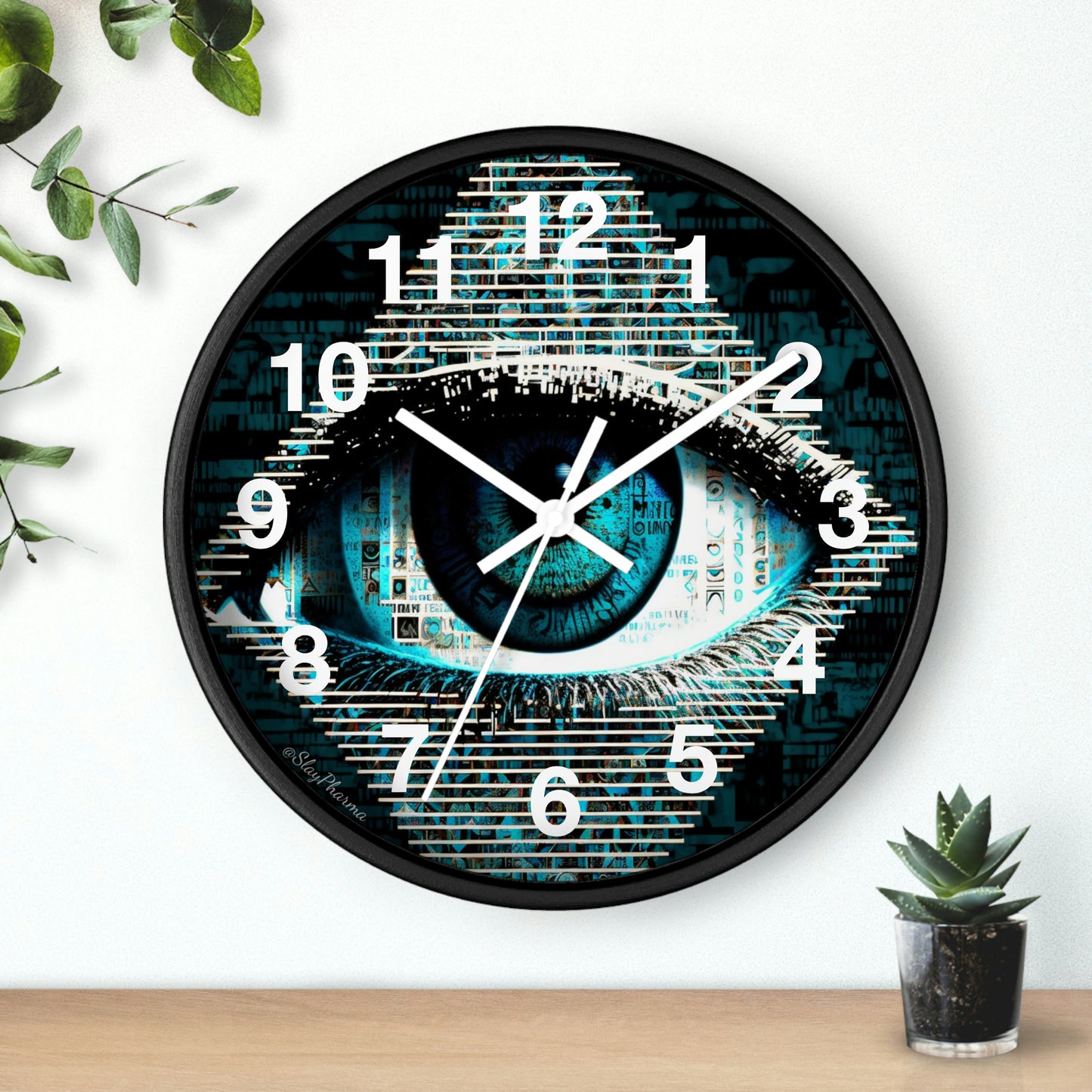 All Seeing Eye Wall Clock #2 w/ numbers