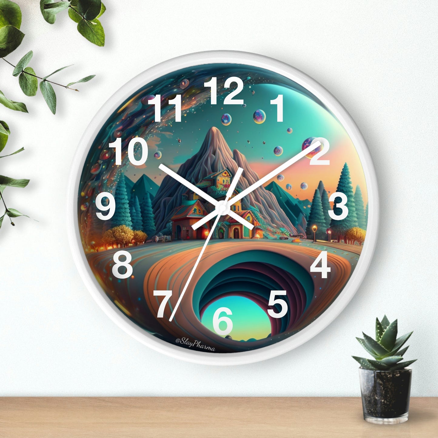 Other Worlds Wall Clock #3 w/ numbers