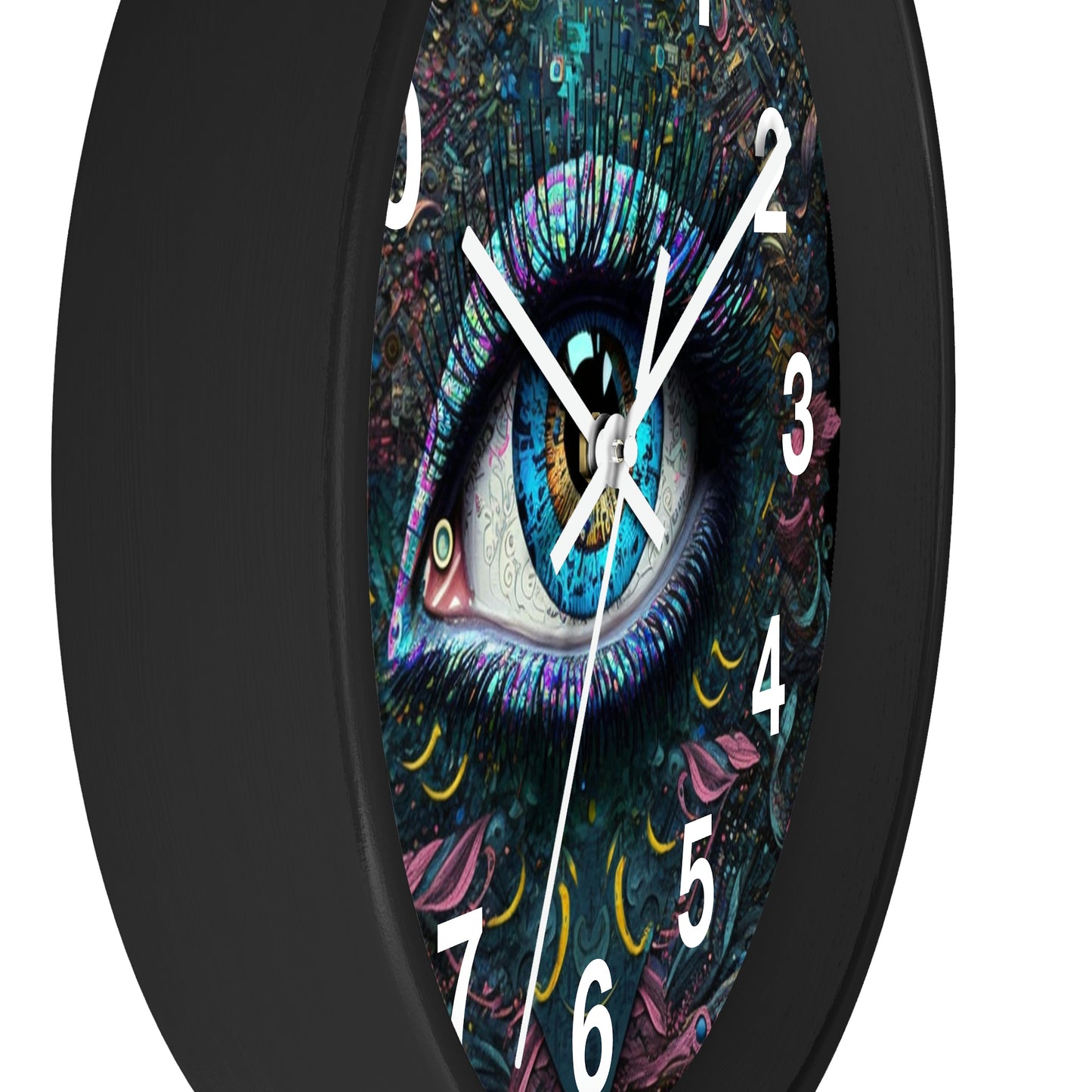 All Seeing Eye Wall Clock #1w/ numbers