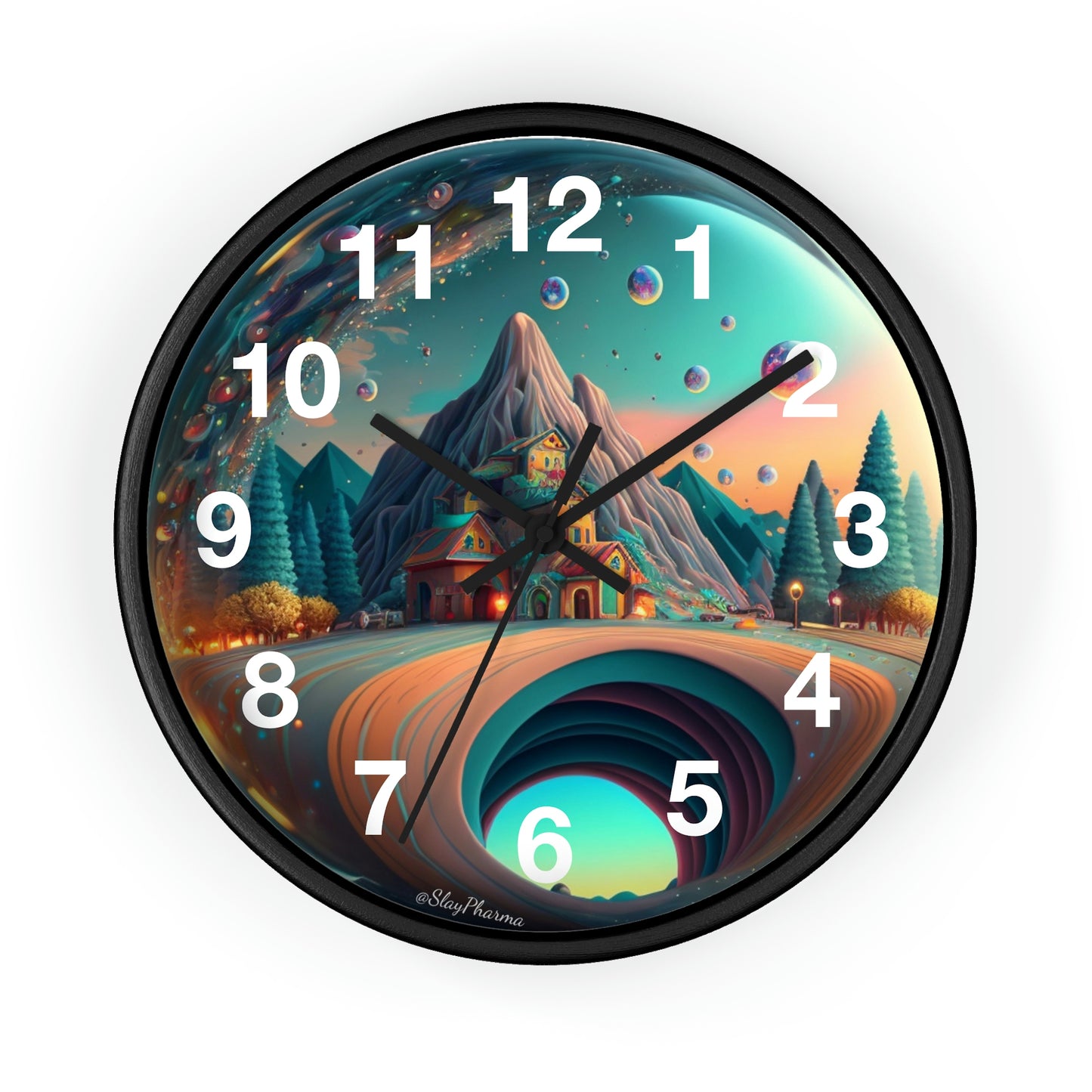 Other Worlds Wall Clock #3 w/ numbers