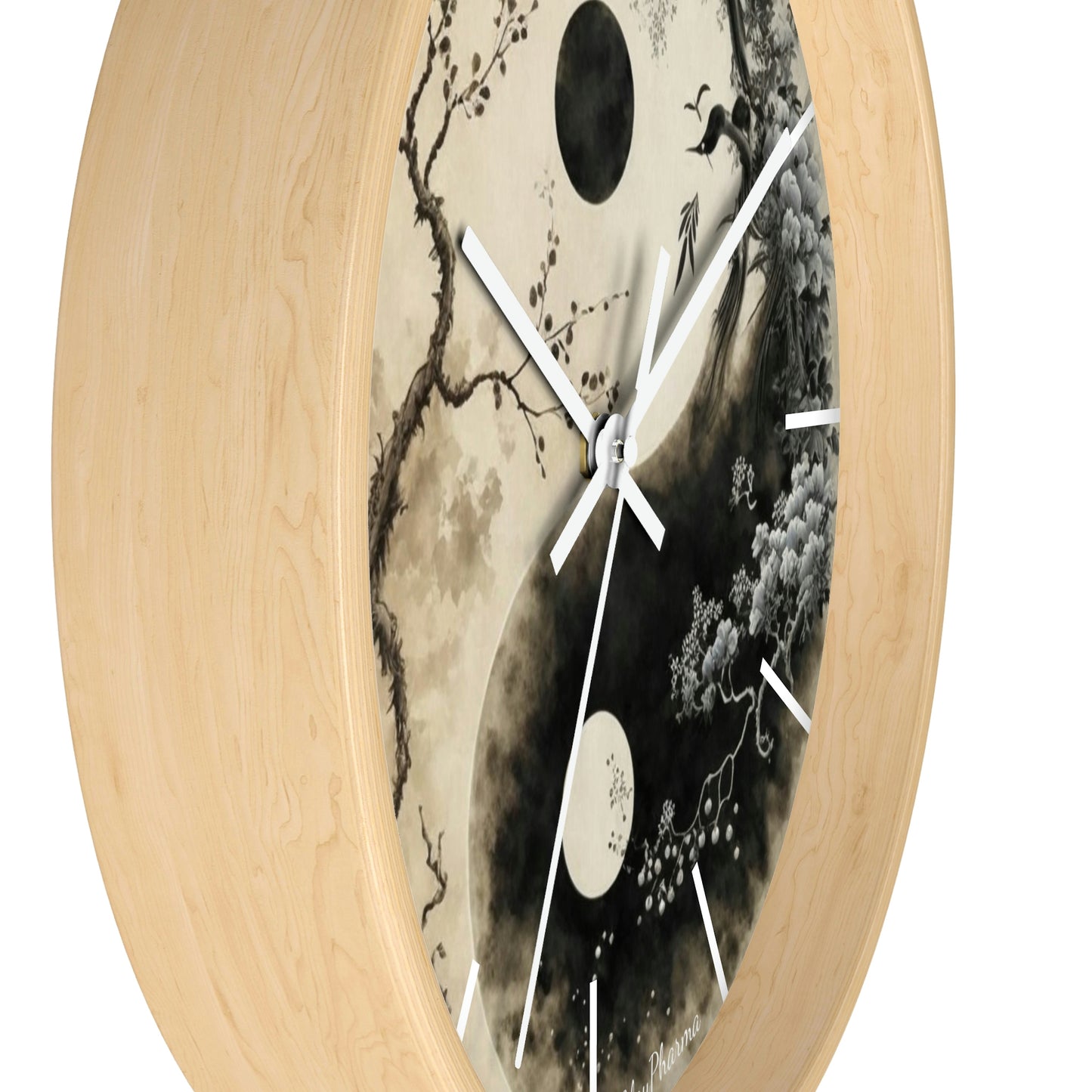 Duality Wall Clock #1 w/ lines