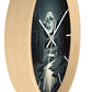 Moonrise Wall Clock #1 w/ lines