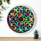 Geometric Wall Clock #2 w/ numbers