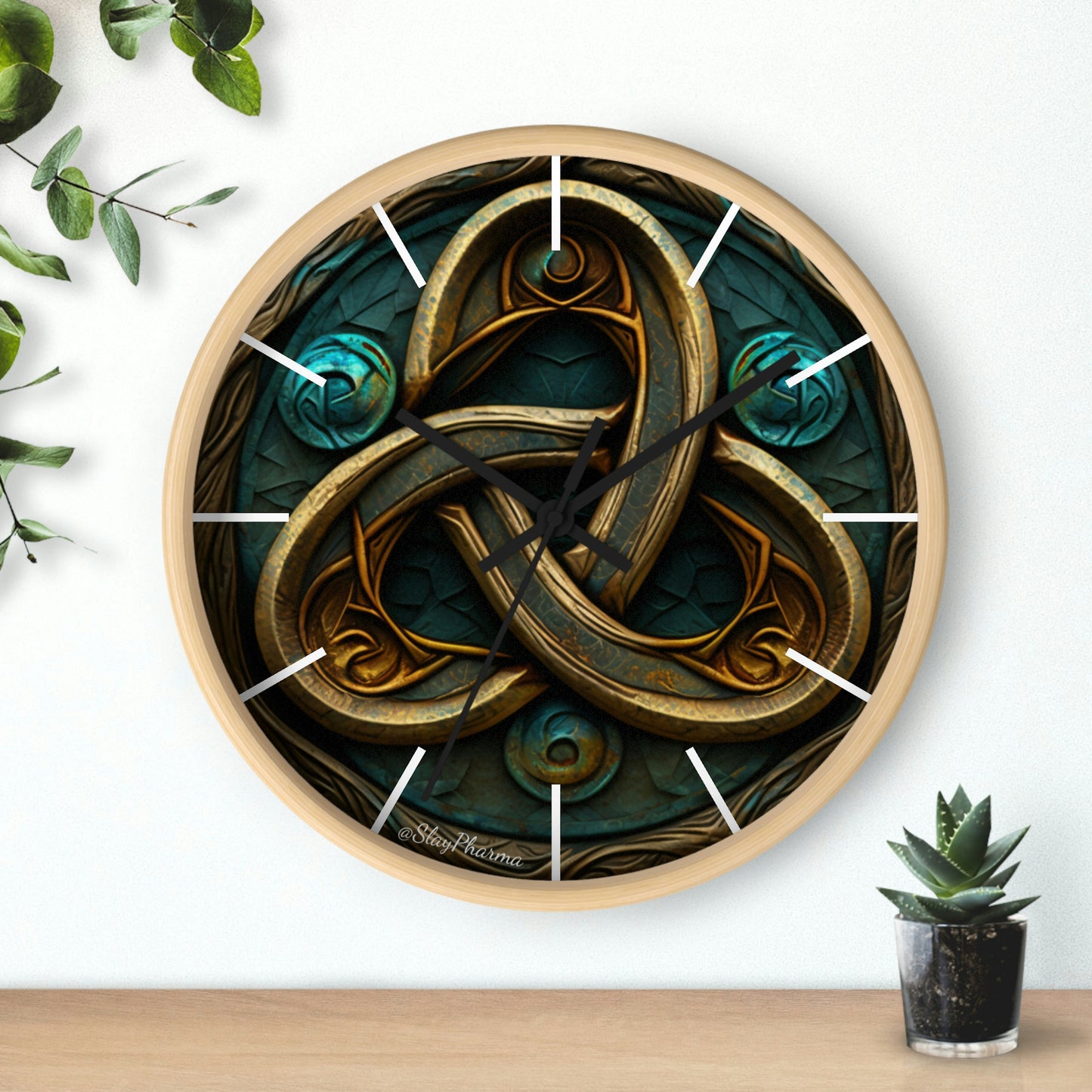 Trinity Wall Clock #2 w/ lines