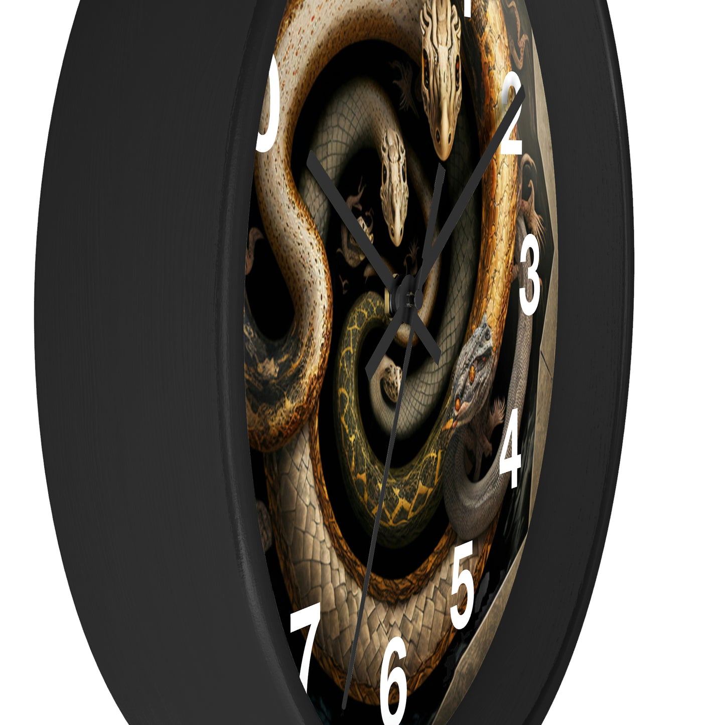 Snakes on a Wall Clock w/ numbers