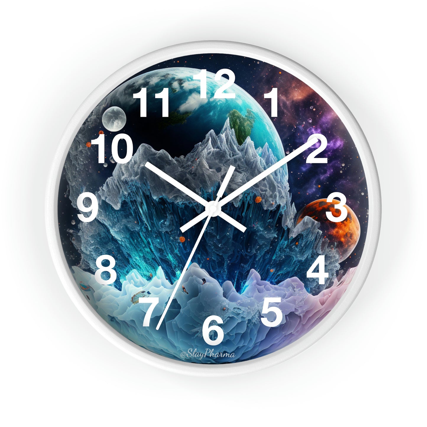 Other Worlds Wall Clock #1 w/ numbers