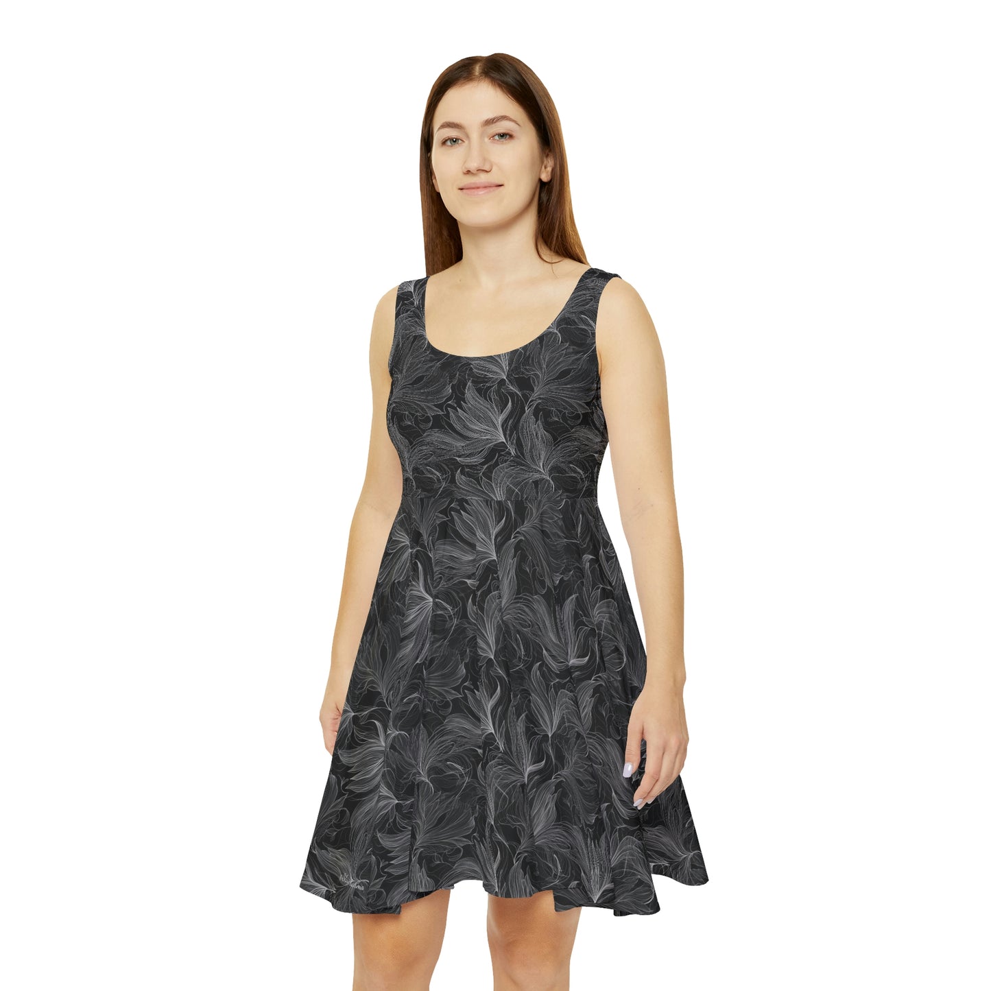 Floral Pattern Women's Skater Dress #18