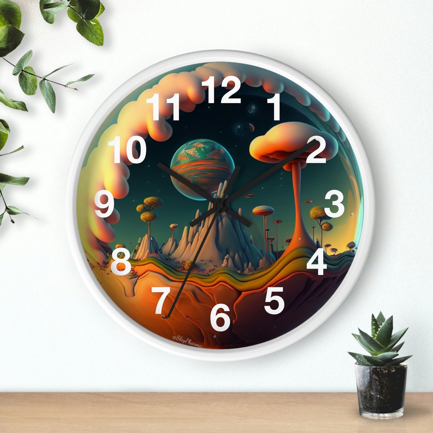 Other Worlds Wall Clock #4 w/ numbers