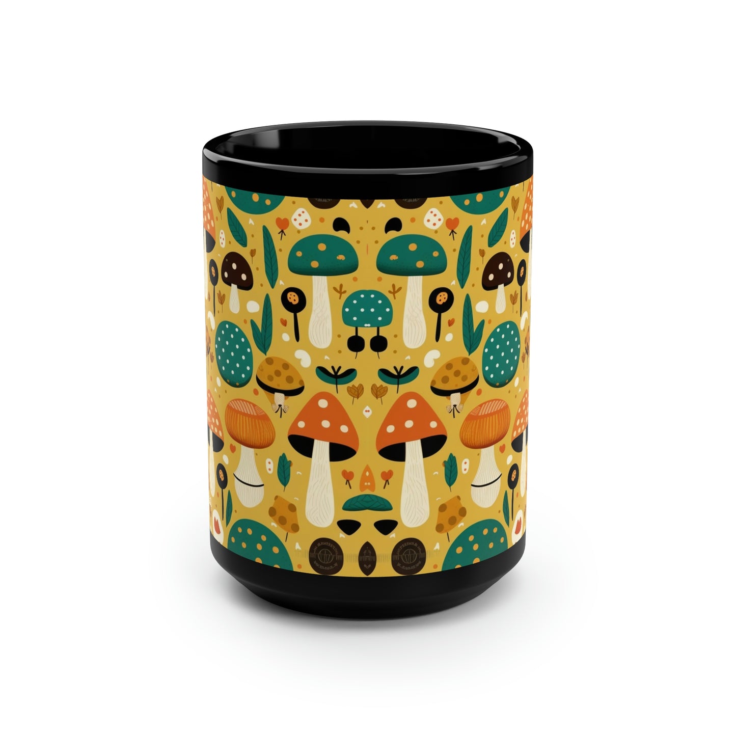 Mushroom Pattern Mug #3, 15oz