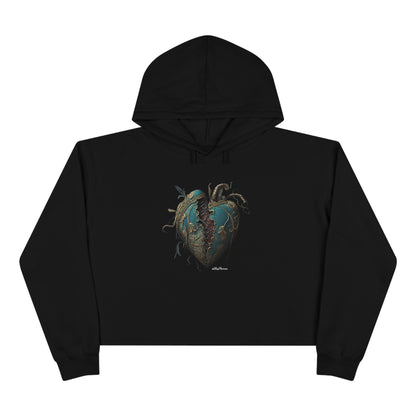 Sew up My Broken Heart Crop Hoodie