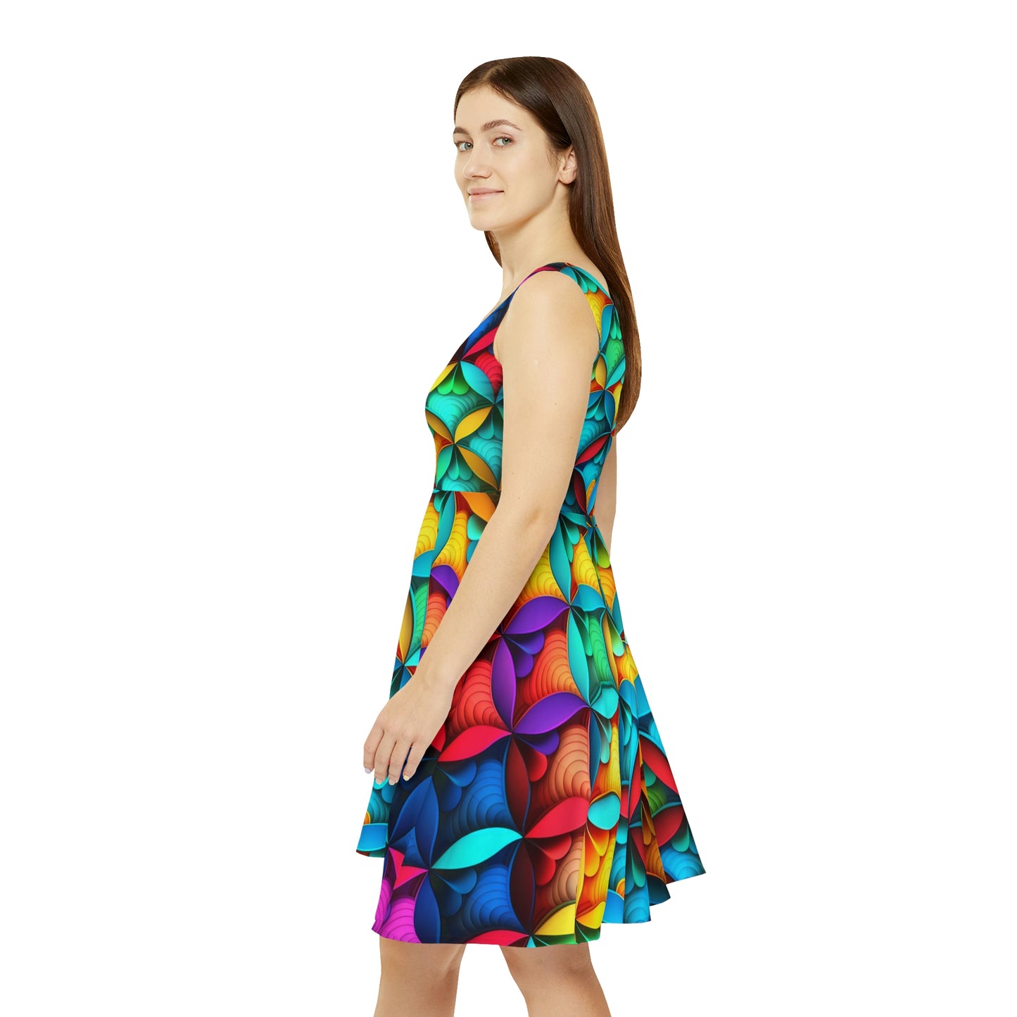 Rave Pattern Women's Skater Dress #1