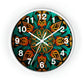 Mandala Wall Clock w/ numbers