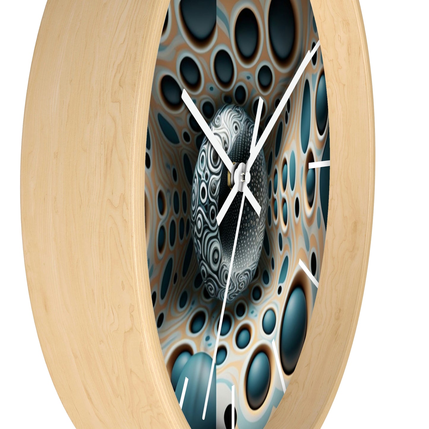 Geometric illusion Wall Clock #11 w/ lines