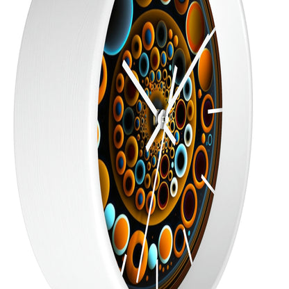 Geometric Wall Clock #9 w/ lines