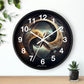 Geometric Wall Clock #8 w/ numbers