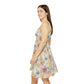 Floral Pattern Women's Skater Dress #19